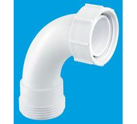 McAlpine Z1 2" 90? Bend - BSP Male Thread x BSP Coupling Nut