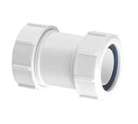 McAlpine Z28M 2" Multifit Straight Connector - 2in Slip-Fit Male-to-Female Waste Pipe Joiner