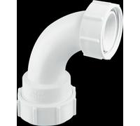 McAlpine Z5M 2" 90 Degree Multifit Bend x BSP coupling nut in White McAlpine White