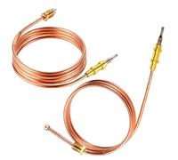 MCAMPAS 24" Thermocouple 1900-024 with Split Nut Replacement for Garland Fryer, Gas Burner, Henny Penny Fryer, Compatible with Robertshaw 1900 Series Thermocouples