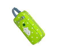 MCAOAL 1. Large Capacity Water-Resistant Nylon Pencil Case with Handle, Zippered Compartments Travel for School Cosmetics Pencil Pouches