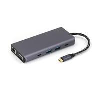 MCAOAL 10 In 1 Type C To HDTV VGA RJ45 USB3.0+USB2.0 TF Card Reader Slot 3.5mm Port USB Extender Docking Station For PC USB C Gigabit Ethernet