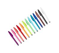 MCAOAL 12 Pcs/Set Marker Pen 0.4mm Felt Tip Bible Watercolor Colouring Brush for Drawing