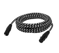 MCAOAL 1m/2m 3 Pin Male To Female Balanced Microphone Cord For Speakers Studio Professional Braided Cable Low Interferences Cable