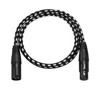 MCAOAL 1m/2m 3 Pin Male To Female Balanced Microphone Cord For Speakers Studio Professional Braided Cable Low Interferences Cable