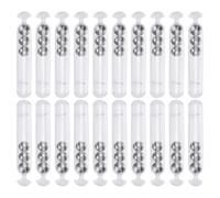 MCAOAL 20Pcs Weighted Sound Rattles Steel Beads Fly Tying Baits Making Accessories for Soft Lure Hard Baits Weighted Sound Rattles Steel Beads Fly Tying Making Accessories for Soft Lure Hard
