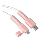 MCAOAL 2Pcs Cable Protector Cover For Phone USB Type C Cable Soft Silicone Charging Protector Cord Saver Data Silicone Data
