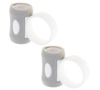 MCAOAL 2sets Adjustable Drumstick Stabilizer Clip Quick Install Rings Practice Tool For Music Learners Drumstick Antislip Rings