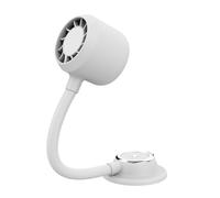 MCAOAL 360 Rotation Smartphone Dock Quiet Rechargeable Battery Eye Care Light Simple for Study Reading Phone Stand with Fan