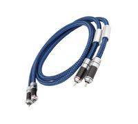 MCAOAL 4Core Silver Plateds Sound Cable 2RCA To 2RCA Two Lotuses Signals Cable For HiFi Sound Systems For Amplifiers And Speakers High End Amplifiers