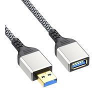 MCAOAL 50cm To 5m USB3.0 Extension Cable Wire 5Gbps Fast Speed Data Transfer And Charging Power Cord For USB Devices Black Wide Compatibility