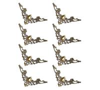 MCAOAL 8 Pack Decorative Book Corners Engraved Design Enhances Look Reduces Wear for Various Uses Metal Book Corners
