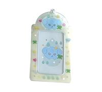 MCAOAL Animal Theme Card Cover 3Inch PVC Card Sleeve with Chain Charm Waterproof Photocard Protector for Backpacks Bag Pendant Business Card Case with Keychain