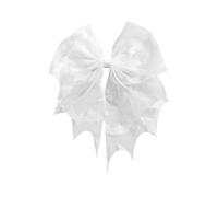 MCAOAL Bat Hair Clip For Women Halloween Cosplay Sweet Headgear Embroidered Tulle Veil Bowknot Decoration Gothic Lace Bows Halloween