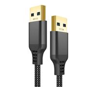 MCAOAL Braided USB3.0 Male To Male Data Cord 5Gbps Sync Charging For Laptop External Storage And Electronics Devices Data Transfer Wire