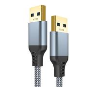 MCAOAL Braided USB3.0 Male To Male Data Cord 5Gbps Sync Charging For Laptop External Storage And Electronics Devices Data Transfer Wire