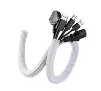 MCAOAL Cable Sleeve Braided Wire Sleeve Covers For Organizing PC Tvs Cables And Protecting Against Pet Damage For Messy Cord Cable Management