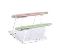 MCAOAL Clear Acrylic Pen Holder Stand Pen Display Rack Modern Crystal Look Desktop Organizers Tray for Offices and Home Decor Organizers Holder