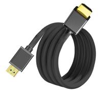 MCAOAL Durability ABS HDMI2.0 Cord 3ft Length 4K60Hz Refreshes Rate Ethernet For Projectors Monitors And Video Systems