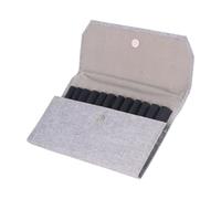 MCAOAL Elegant Pen Protector 12 Compartment Storage Pens Organizers Bag for Various Pen Sizes Anti Scratch Collision Fountain Pen Holder Bag