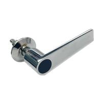 MCAOAL Elegant Silver Chromes Plating Sliding Barn Door Handle 3.74Inch Hole Center for Cabinets Closet Kitchen Hardware Cabinet Handle