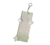 MCAOAL Fashionable Keychain Campus Card Small Photo Storage Pouches Cards Holder Compacts Card Protective Accessory for Cards School Card Protector Sleeve