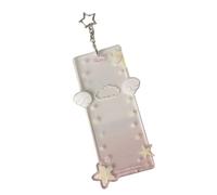MCAOAL Fashionable Keychain Campus Card Small Photo Storage Pouches Cards Holder Compacts Card Protective Accessory for Cards School Card Protector Sleeve