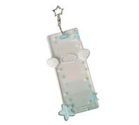 MCAOAL Fashionable Keychain Campus Card Small Photo Storage Pouches Cards Holder Compacts Card Protective Accessory for Cards School Card Protector Sleeve