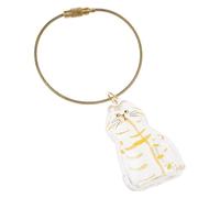 MCAOAL Memorial Hair Storage Keychain with Kitten-Shaped Body Memorial Finish Ideal for Home Car and Outdoor Use Cats Hair Preservation Display Case