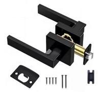 MCAOAL Modern Bathroom Door Handle Aluminum Alloys Matte Privacies Bedroom Hardware Durability Easyly Installation Aluminum Alloys Door Handle