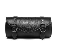 MCAOAL Motorcycle Dark Punk Tool Bag Vintage Headlight Storage Multiple Compartments Easy Installation Adjustable Straps Waterproof Punk Rock Motorcycle Utility Pack