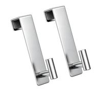 MCAOAL of Stainless Steel Shower Hook with Nonslip Sponge Pad Fit 10Mm Thick Glass for Towel Organization Install Towel Fasteners