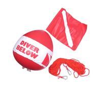 MCAOAL Premium PVC Snorkeling Snorkeling Buoys with Windproof Design for Marine Adventure and Watercrafts Navigations Plunge Flag Float
