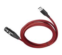 MCAOAL Professional USB A Male To 3Pin Female Connection Cable Portable Studio Line For Dynamic Microphones USB Microphone Cable