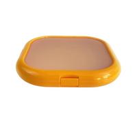 MCAOAL Silic1 Food Storage Container with PP Frame, 7.87in Square Produce Box for Kitchen, Fridge, Lunch, Picnic Daily Use