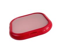 MCAOAL Silic1 Food Storage Container with PP Frame, 7.87in Square Produce Box for Kitchen, Fridge, Lunch, Picnic Daily Use