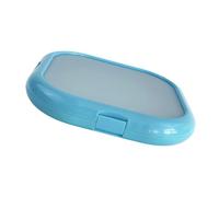 MCAOAL Silic1 Food Storage Container with PP Frame, 7.87in Square Produce Box for Kitchen, Fridge, Lunch, Picnic Daily Use
