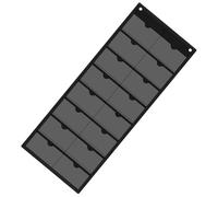 MCAOAL Strong Oxford Fabric Card Holder with 16 Transparent PVC Sections and Reinforced Hanging Holes Study Substance Organization Bag