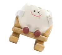 MCAOAL Unique Lovely Head Flower Planter Resin Unique Sit Long Chair Succulents Pots Smiles Face Flower Pots for String of Pearls Rocking Planter