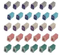 Mcase FMM Fuses Assortment 15 20 25 30 40 Amp Micro Cartridge Fuse 30 Flosser Micro FMM Square Fuse