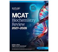 MCAT Biochemistry Review 2027-2028: Online + Book (Kaplan Test Prep)