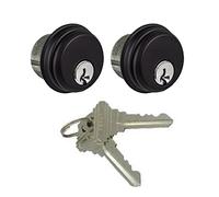 McAvory Commercial Storefront Door Lock Mortise Cylinders fits Adams Rite Kawneer Vistawall Deadbolt, in Duronotic (2-Pack, Matching Keys)