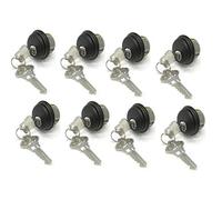 McAvory Commercial Storefront Door Lock Mortise Cylinders fits Adams Rite Kawneer Vistawall Deadbolt, in Duronotic (8-Pack, Matching Keys)