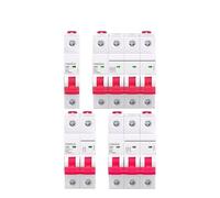 MCB 6A-63A 220V 380V Single Phase/Three Phase 6kA 1P 2P 3P 4P Miniature Circuit Breaker(4,C63A)