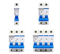 MCB NXB-63 1P 2P 3P 4P AC 230/400V 1A-125A Circuit Breaker DIN Rail Mounting Miniature Household Air Switch 1Pcs(1P,63A)