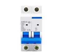 MCB NXB-63 2P 2A-63A Miniature Circuit Breaker C Curve AC 230/400V DIN Rail Mounting 1Pcs(50A)