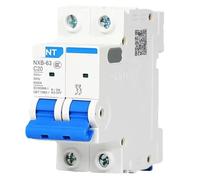 MCB NXB-63 Circuit Breaker C Curve AC 230/400V DIN Rail Mounting Househol 1P 2P 3P 4P 1A-63A(3,10A)