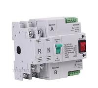 MCB Type Dual Power Automatic Transfer Switch 2P 4P 100A ATS Circuit Breaker Electrical Switch Automatic switch (Color : 100A, Size : 2P)