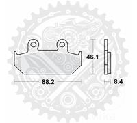 MCB571 TRW Brake Pads For Honda GL 1500 Goldwing 1988-2000