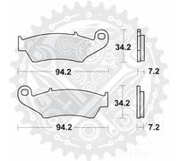 MCB669SV TRW Brake Pads Sintered Front SV For Suzuki DR 650 SE 1996-2000